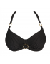 PrimaDonna Bikini Top Solta 4010110, Σουτιέν Μαγιό για μεγάλο στήθος με χρυσοκλωστή ΜΑΥΡΟ